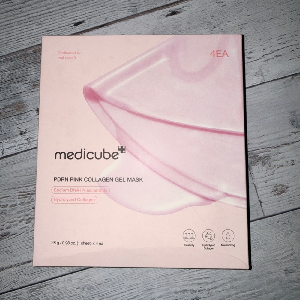 Medicube PDRN Pink Collagen Gel Mask - Pink Hydrating Sheet (4 ea)